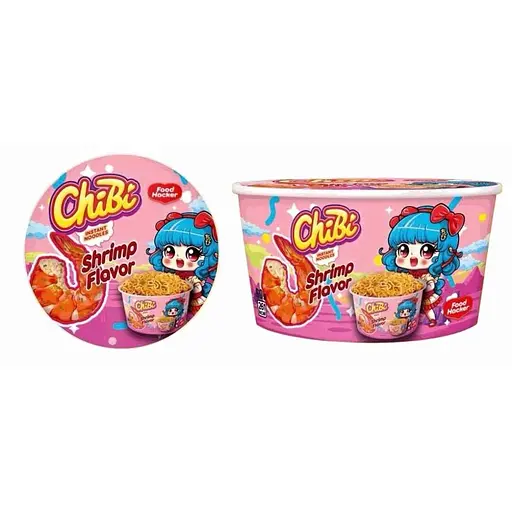 Локшина швидкого приготування ChiBi зі смаком Том Ям з креветками 85 г - фото 1