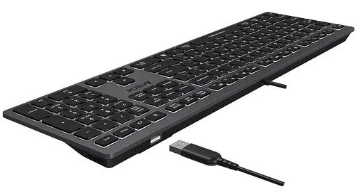 Клавіатура A4Tech Fstyler FX60H White Backlit USB Grey (FX60H USB (Grey) White backlit) - фото 6