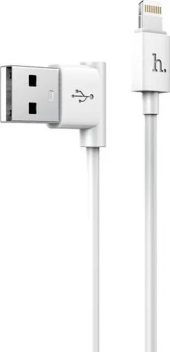 Кабель угловой Hoco lightning L Shape 1.2 м UPL11 белый - фото 1