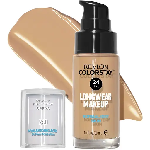 Тональная основа для лица Revlon ColorStay Longwear Makeup Normal/Dry skin 240 Medium Beige 30 мл (7265317006/724490100) - фото 2