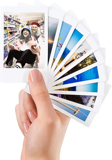 Набор камера Fujifilm Instax Mini 12, Фотобумага 20шт, Чехол, Фотоальбом 108 фото Голубой - фото 5