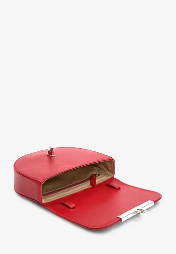 Жіноча шкіряна сумка поясна-кросбоді Bridget червона - фото 8