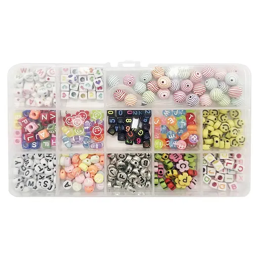 Набір бус для створення прикрас Bambi 035-145 волосінь в комплекті - фото 1