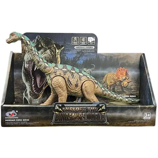 Фигурка Dino Toys Брахиозавр со звуковым эффектом F24 зеленый (Q9899-F24) - фото 1
