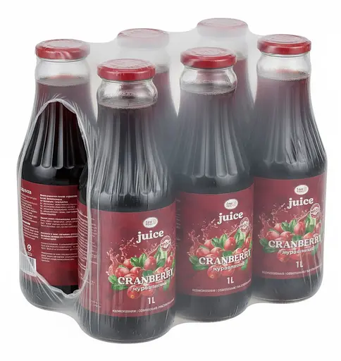 Сік "Журавлиний" 1л. 6 шт. в упаковці - фото 1
