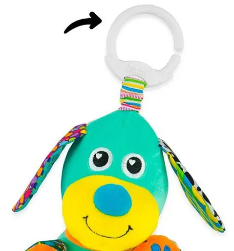 М'яка іграшка підвіска Lamaze Собачка зі звуком L27023 - фото 4
