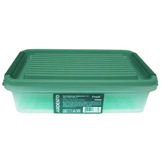 Контейнер для хранения пищевых продуктов Ardesto Fresh 1.8 л прямоугольный зеленый (AR1305G)