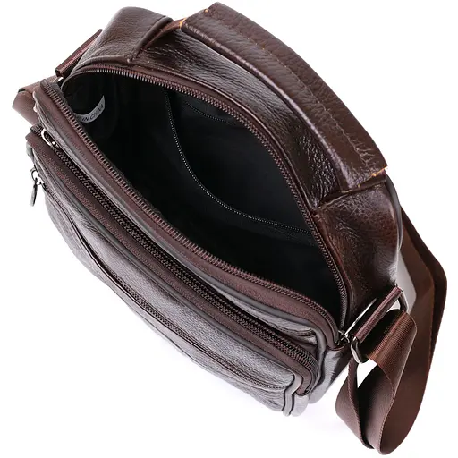 Кожаная мужская сумка Vintage 19х22х6,5 см sum0020151 - фото 4