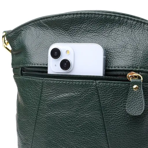 Сумка женская Vintage из натуральной кожи 25х21х7 см sum0027538 - фото 5