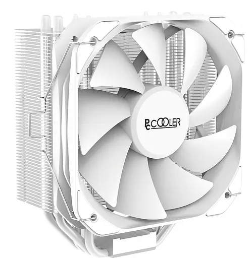 Кулер для процесора PcCooler PALADIN 400, White, алюміній/мідь, 1x130 мм, для Intel 1700/1200/115x, AMD AM5/AM4, до 200 Вт, висота 157 мм - фото 1