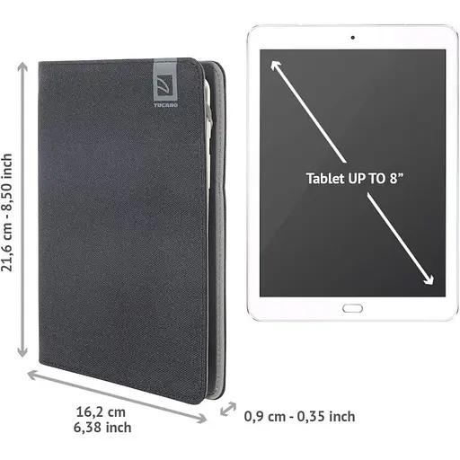 Чехол Tucano Vento Universal для планшетов 7-8" черный - фото 5