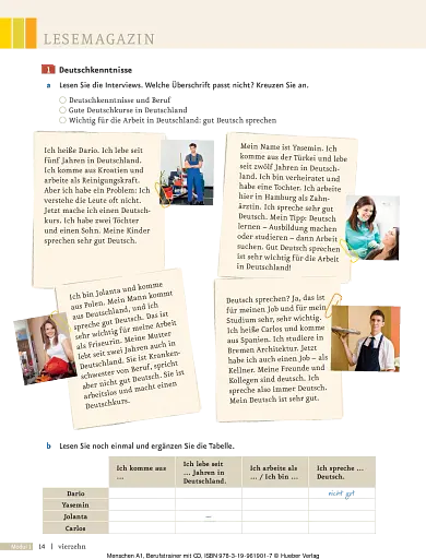 Menschen A1. Berufstrainer mit Audio-CD - фото 10