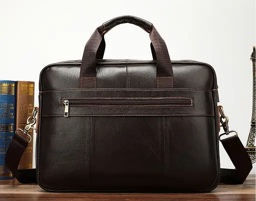 Чоловіча шкіряна сумка Vintage 40х29,5х7 см sum0012312 - фото 4