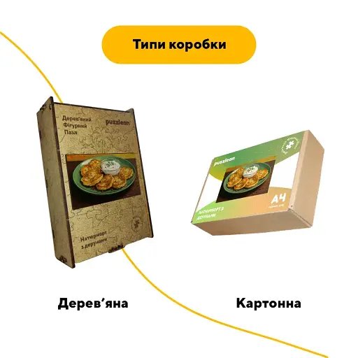 Деревянный фигурный пазл Хрустящие Деруны, А2, Картонная коробка 300+ элементов - фото 4