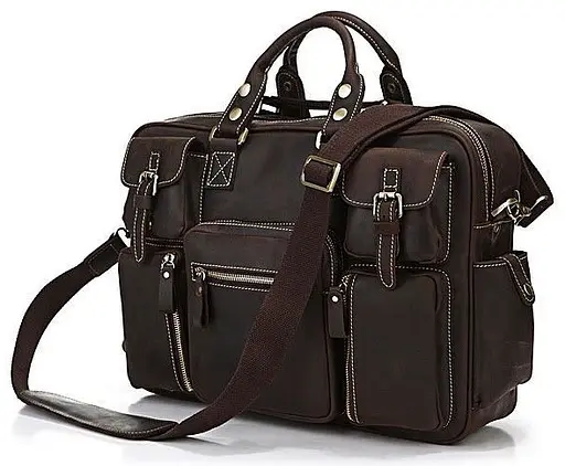 Сумка кожаная мужская Vintage 43х31х13 см sum0012463 - фото 1