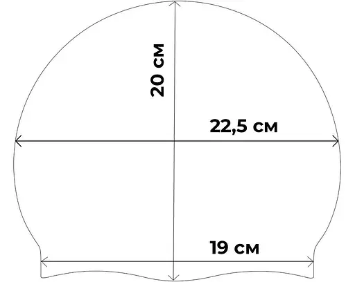 Доросла шапочка для плавання Renvo Amboni Синій Уні OSFM (2SC200-0410) - фото 2