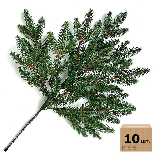 Гілка ялинки штучна Hvoya Classic зелена 60 см 10 шт.