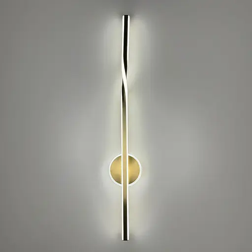 Видовжене світлодіодне латунне бра 100 см 4000K Арт. WB 32/1000 AB Line F - фото 4