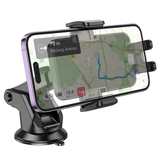 Автодержатель для телефона Hoco H37 Cheetah car holdercenter console черный - фото 3