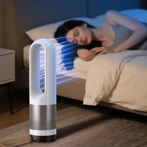 Вентилятор Hoco DF14 підлоговий бездротовий білий - фото 2