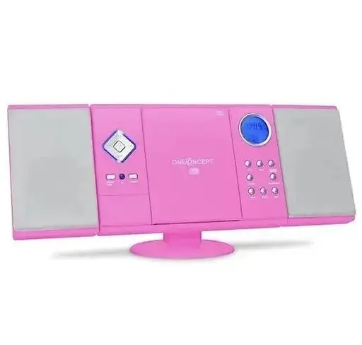 Стереосистема OneConcept V-12 MP3 CD плеер USB SD AUX (10009511) Розовый