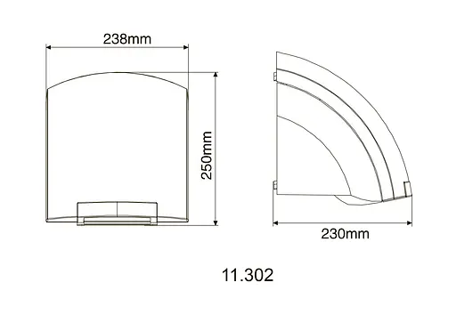Сушарка для рук Hotec 11.302 ABS White - фото 4