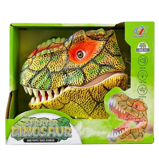 Іграшка на руку Dino Toys Дракон з функцією пару зелений ZJ04 (Q9899-ZJ04) - фото 1