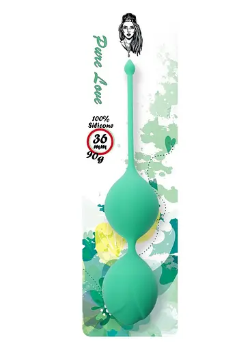 Вагінальні кульки Boss Series Kegel Balls, 20 см, м'ятний - фото 2