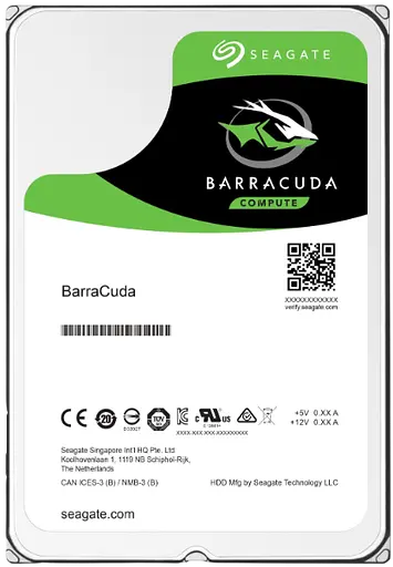 Жесткий диск 3.5" Seagate BarraCuda 1TB (ST1000DM010) - фото 1