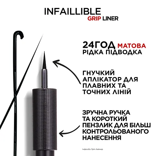 Підводка для очей L'Oréal Paris Matte Signature матова рідка смарагдова 3 мл (А9886300) - фото 4