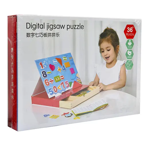 Дерев'яна розвиваюча іграшка Дощечка Limo Toy MD 1852-2 магнітна для малювання - фото 2