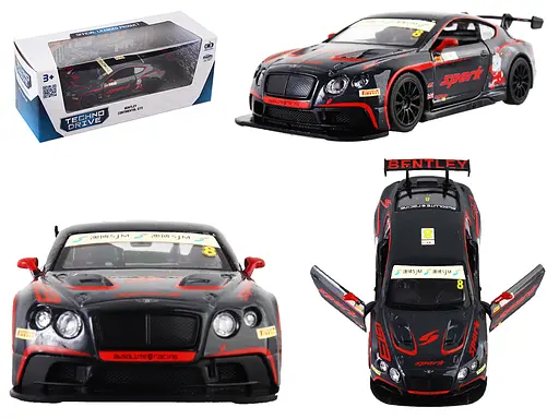 Автомодель BENTLEY CONTINENTAL GT3, 250260, черный