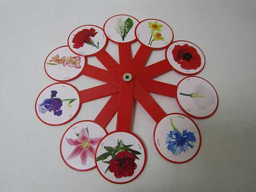 Віяло Квіти, 2 шт. в упаковці