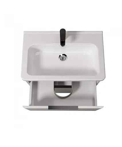 Тумба Мойдодир Freya 70 з умивальником Ipek 70 Білий - фото 7