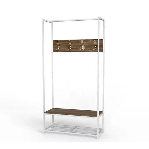 Вешалка напольная модульная Трелис 13 180x90x38 белый ДСП Дуб Таверна 16мм FRD-104333