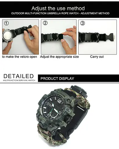 Годинник Hemsut Military с компасом - фото 22