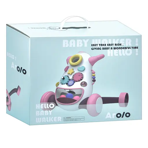 Каталка-ходунки El Camino K1-pink Baby Walker від 6 місяців рожева - фото 5