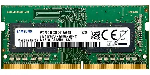Модуль памяти Samsung DDR4 8Gb 3200MHz Sodimm (M471A1G44AB0-CWE) Б/у - фото 1