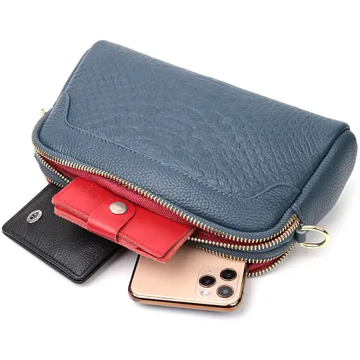 Сумка Vintage на два отделения из натуральной кожи 22х14х6.5 см sum0028997 - фото 8