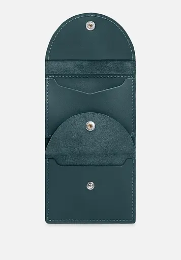 Кожаный кошелек 2.2 зеленый - фото 4