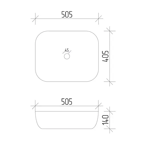 Умивальник VBI Bergamo white накладний VBI-012500, Білий - фото 7
