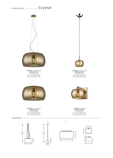 Бра CRYSTAL W0076-01A-F7HF Zuma Line - фото 2