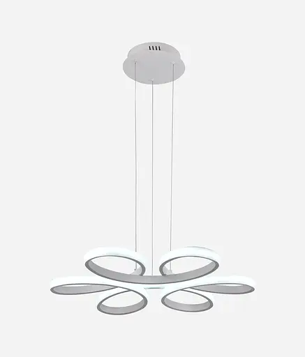 Люстра подвесная светодиодная Sirius LCD3061 WT белая - фото 3