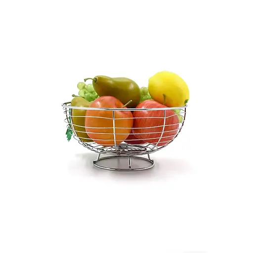 Ваза для фруктов Homax 24х24х12 см хром (LF-2002287) - фото 2