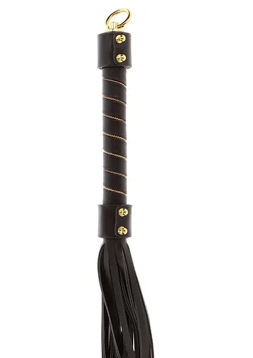 BDSM флогер Taboom Vogue Studded Whip 54 см чорний - фото 8