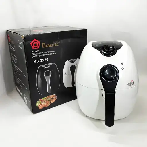 Аэро фритюрница Air Fryer DOMOTEC MS-3220 белый - фото 3