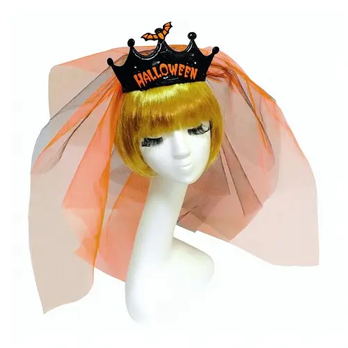 Корона Halloween з фатою на обручі - фото 1