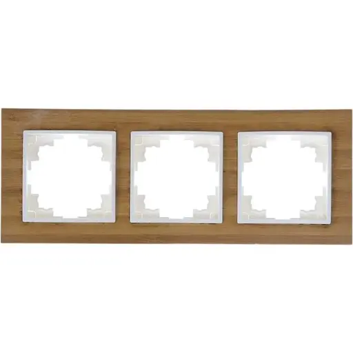 Рамка Brille тройная бамбук NB-3F wood