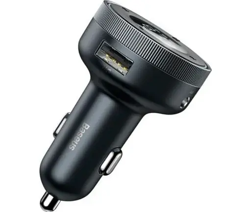 FM-трансмиттер Baseus Enjoy Car Wireless MP3 Charger Wireless 5.0+5V/3.4A Black (CCLH-01) [61086] - фото 3