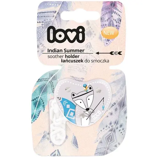 Тримач для пустушки Lovi Indian Summer Boy сірий (10/886) - фото 2